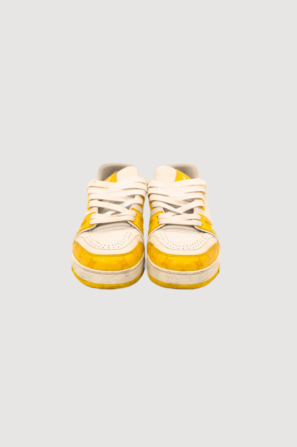 Louis Vuitton Trainer White Yellow Monogram