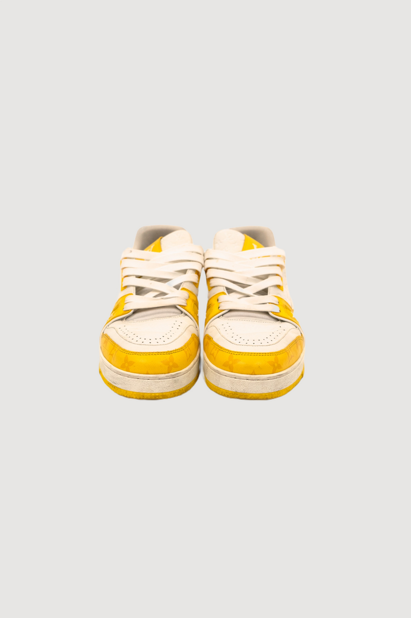 Louis Vuitton Trainer White Yellow Monogram
