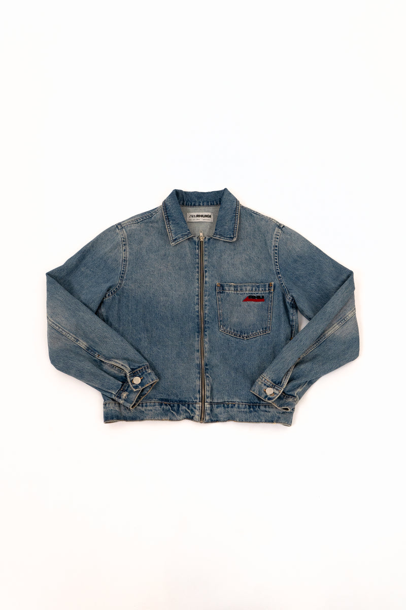 Zara x Rhuigi Cropped Jeans Jacket