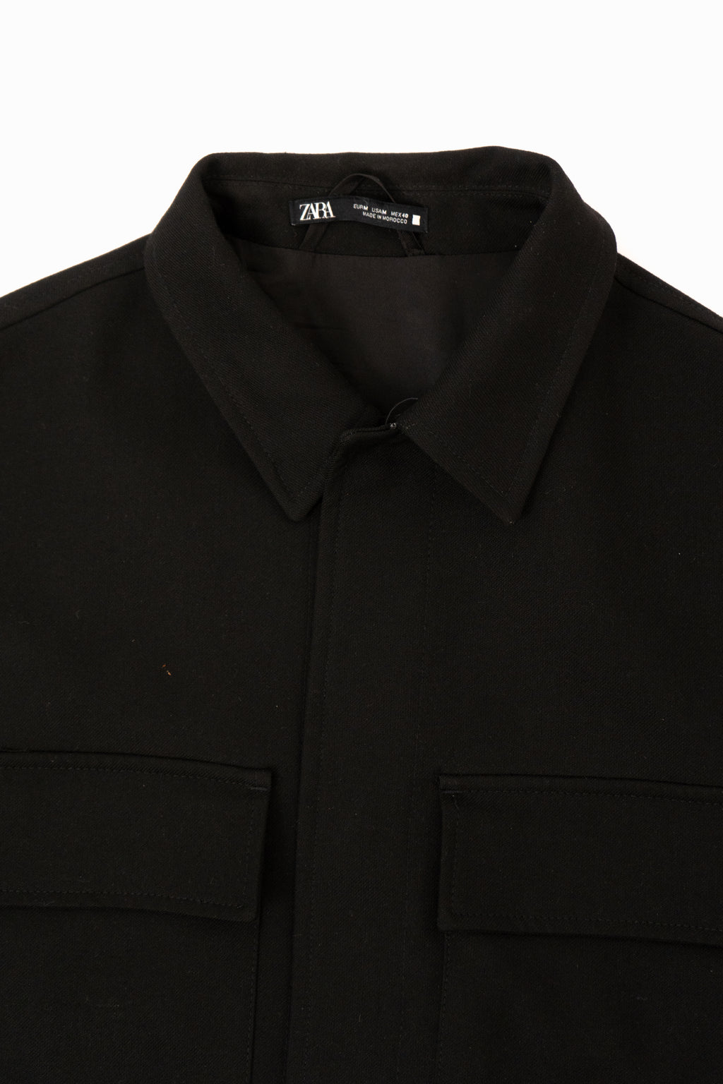Black Bottom Up Overshirt
