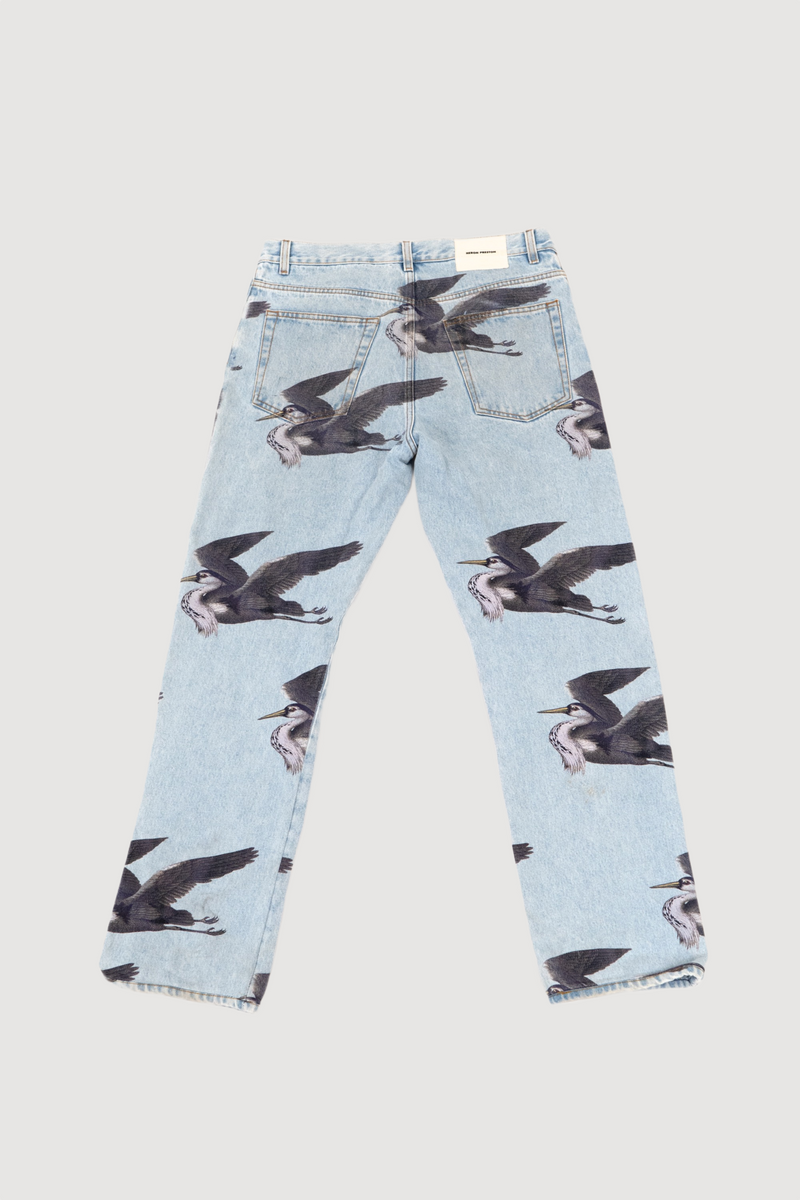 Heron Preston Bird Print Jeans