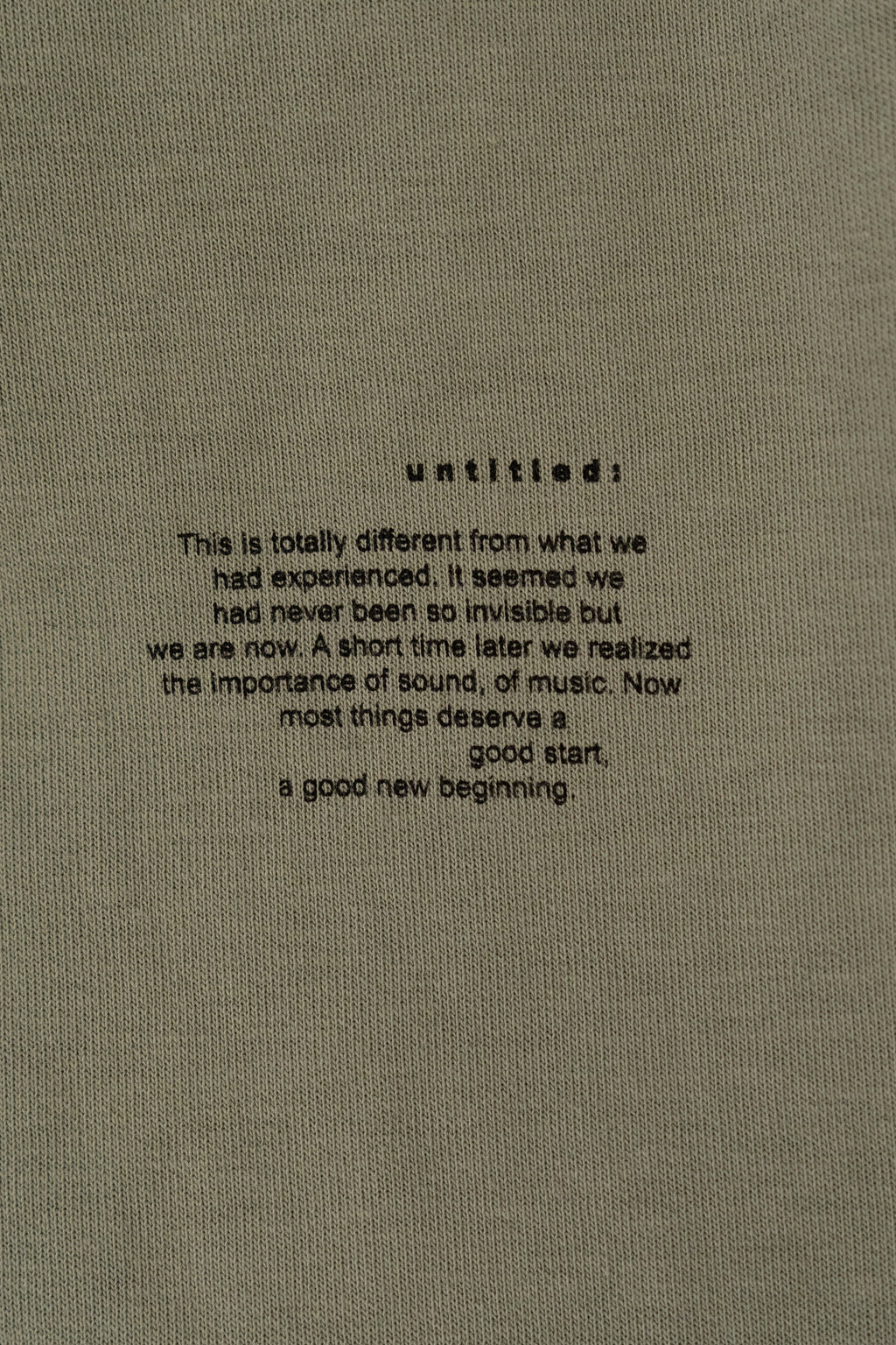 Khaki Oversized Untitle T-shirt