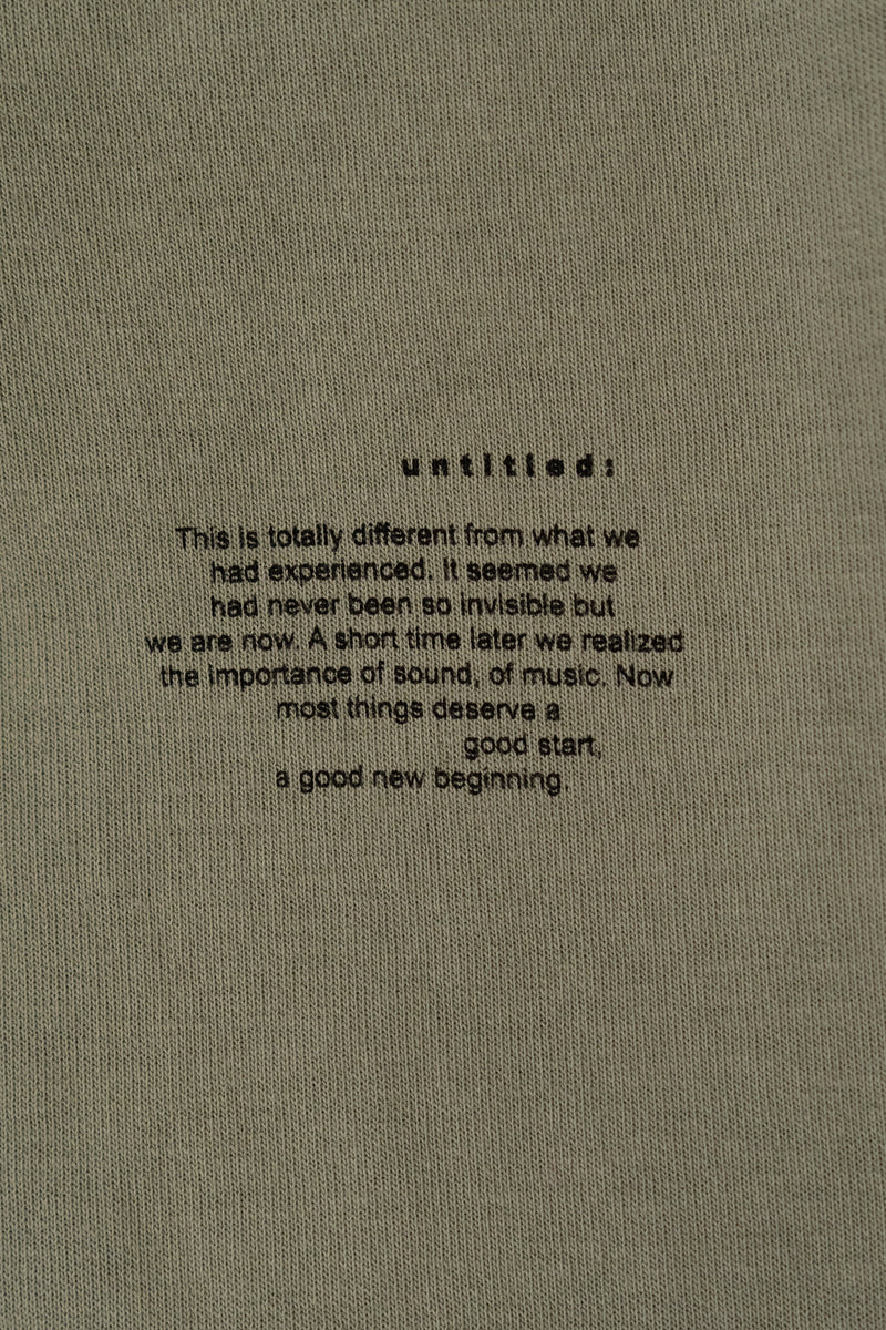 Khaki Oversized Untitle T-shirt