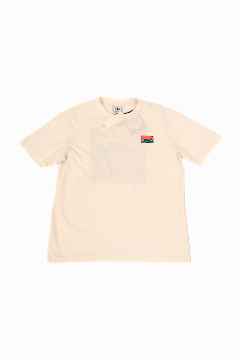 Zara White Soul of Paradise T-Shirt