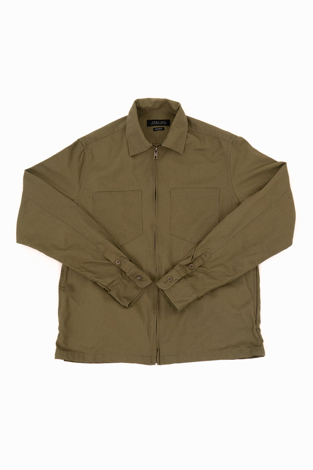 Relaxed Fit Zip Up Jacket