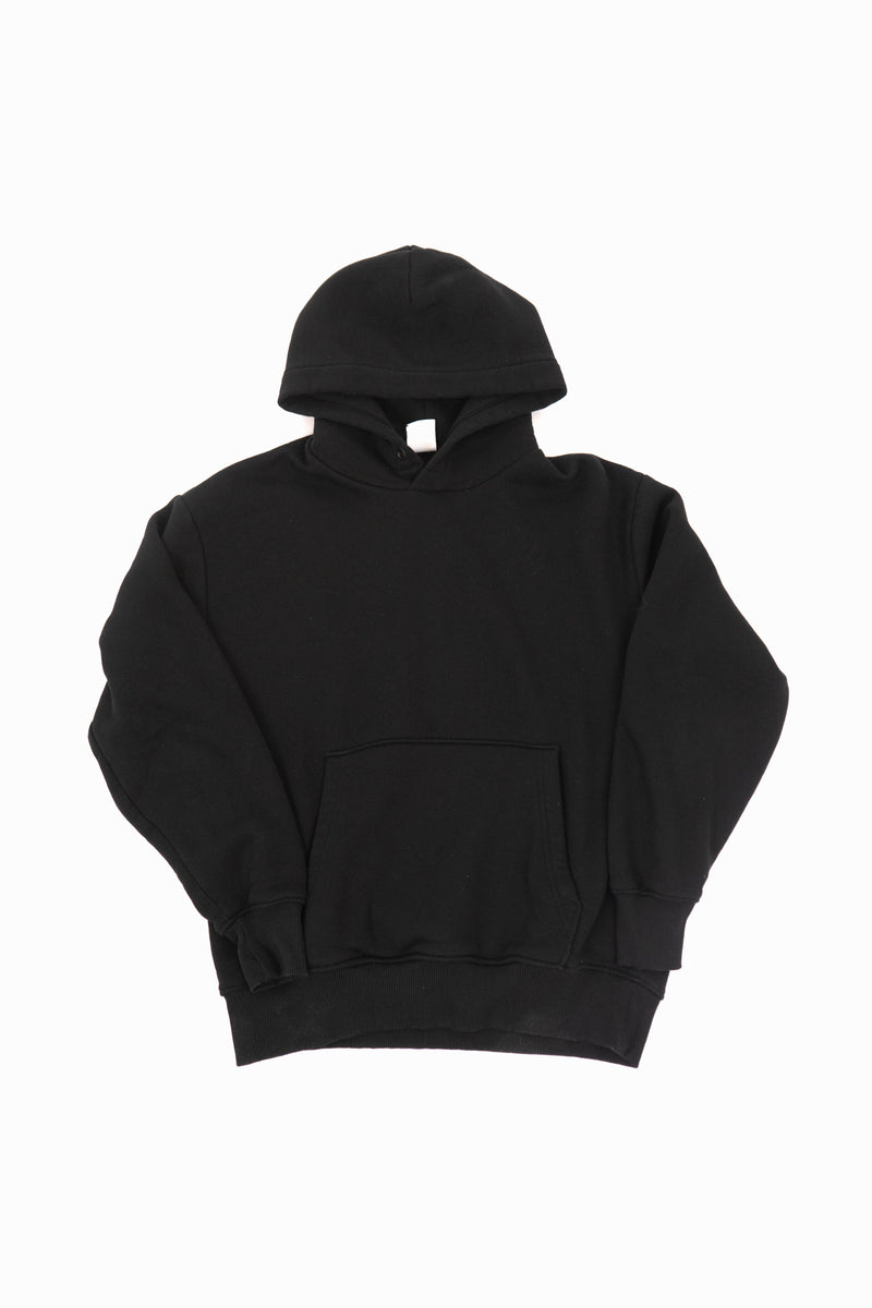 Black Plain Hoodie