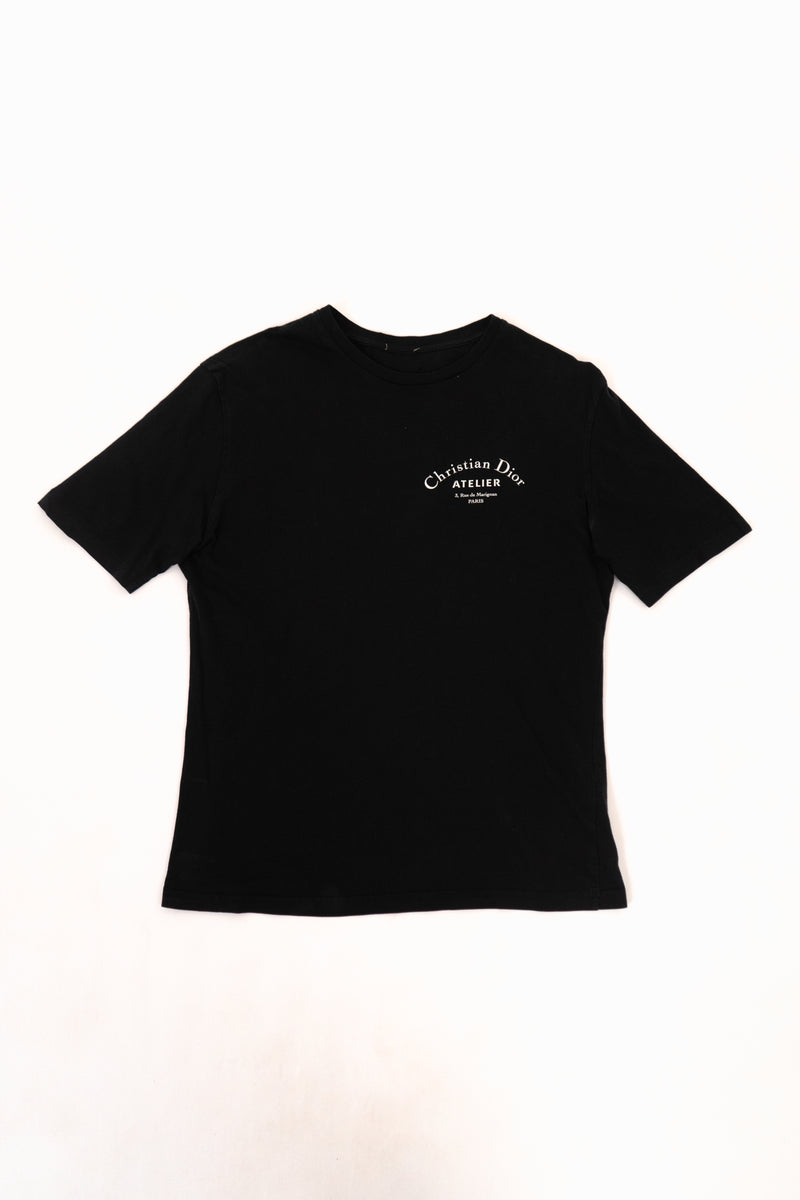 Black Cotton 'Christian Dior Atelier' T-Shirt