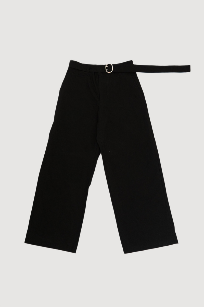 Jil Sander Wide Leg Belted Trousers