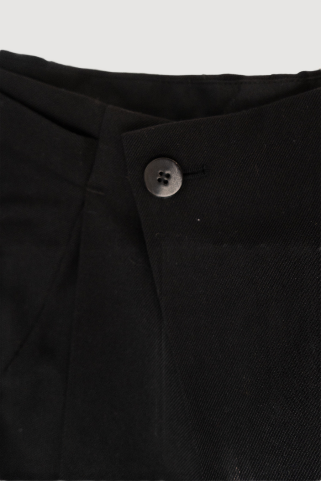 SEAN SUEN Black Wide Button-Fly Trousers