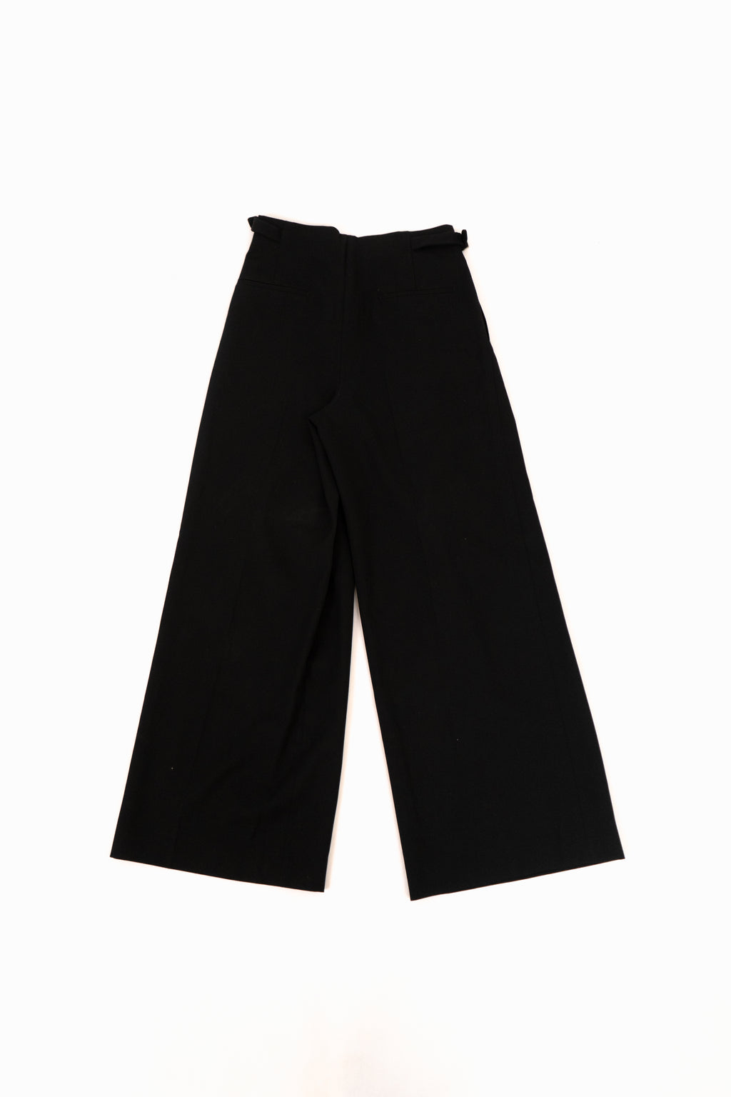 SEAN SUEN Black Wide Button-Fly Trousers