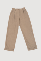 Wool Gabardine Wide-Leg Pants