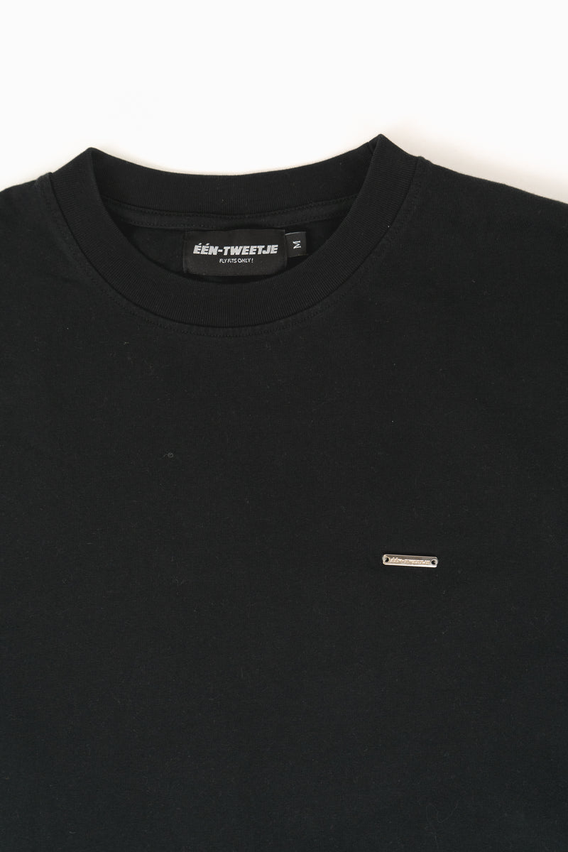 Een-tweetje Black T-Shirt
