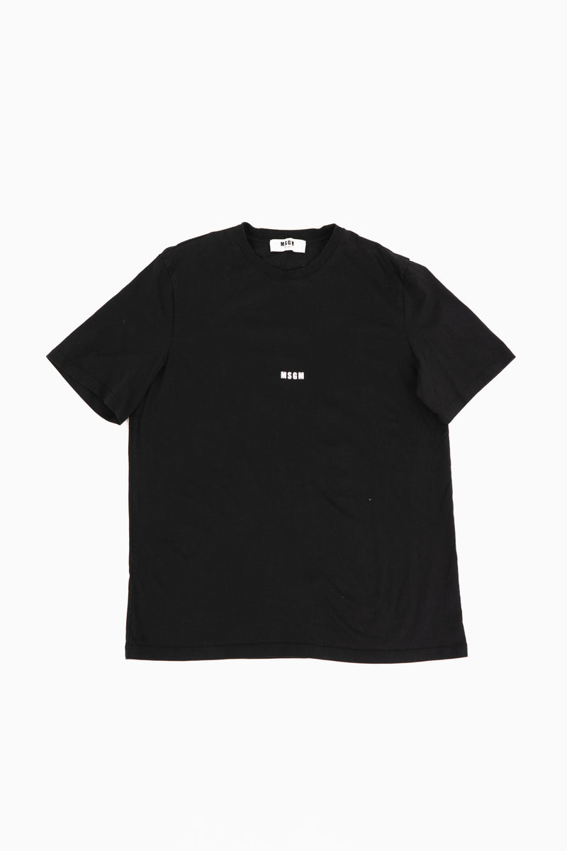 MSGM Black logo T-Shirt