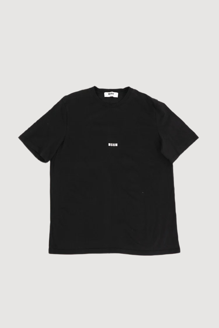 MSGM Black logo T-Shirt