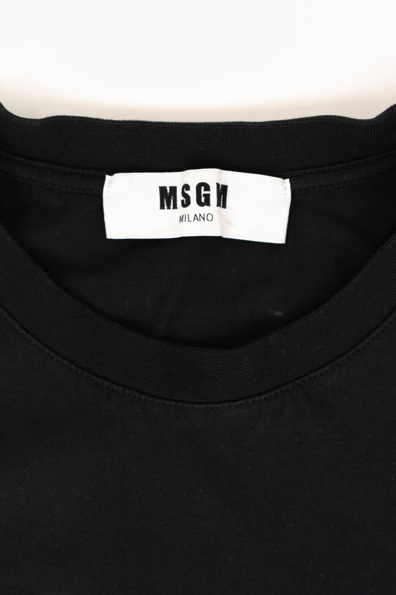 MSGM Black logo T-Shirt