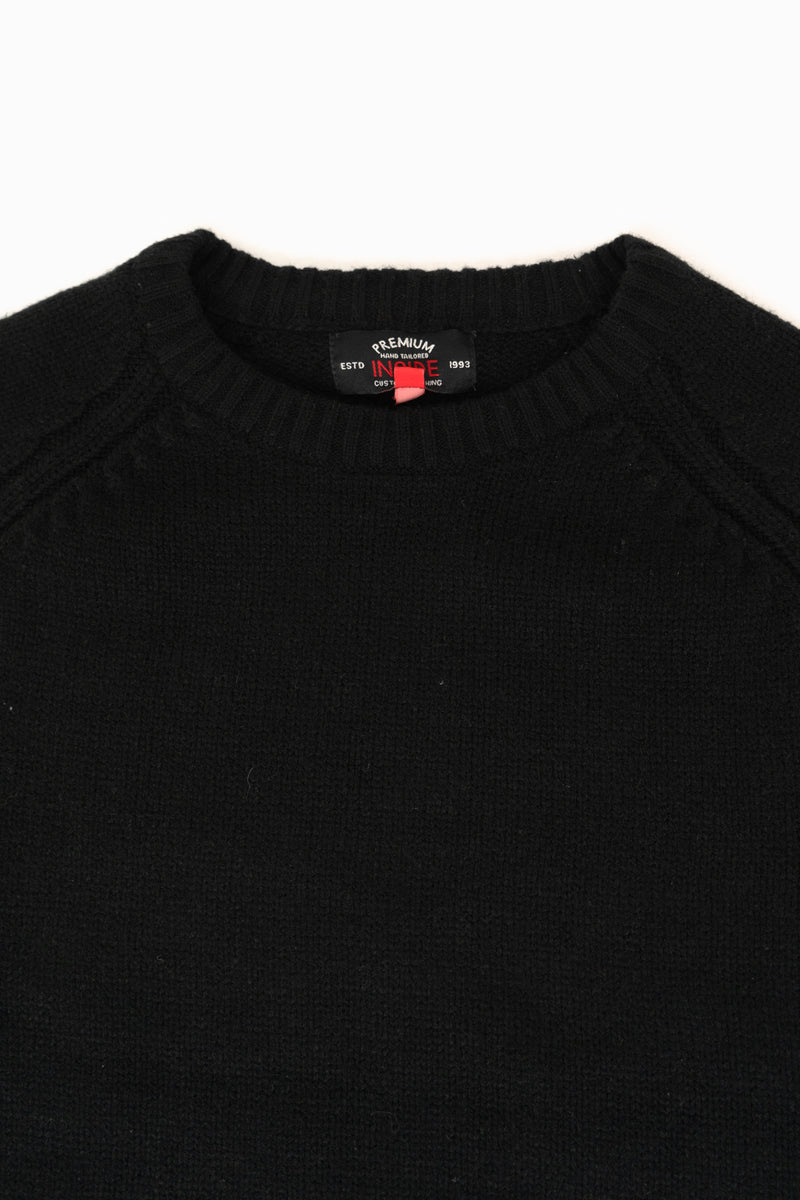 Premium Black Knit Sweater