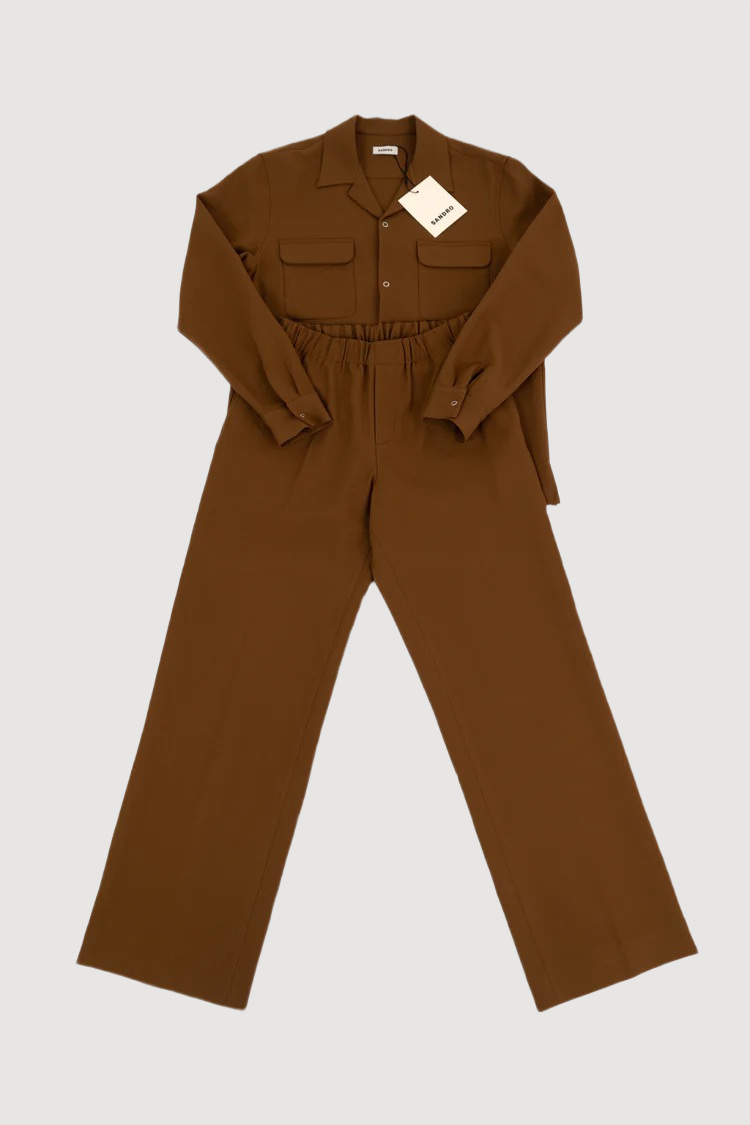 Sandro Jersey Caramel Set