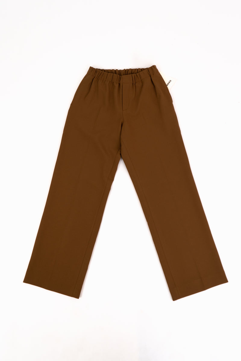 Sandro Large Jersey Caramel Pants