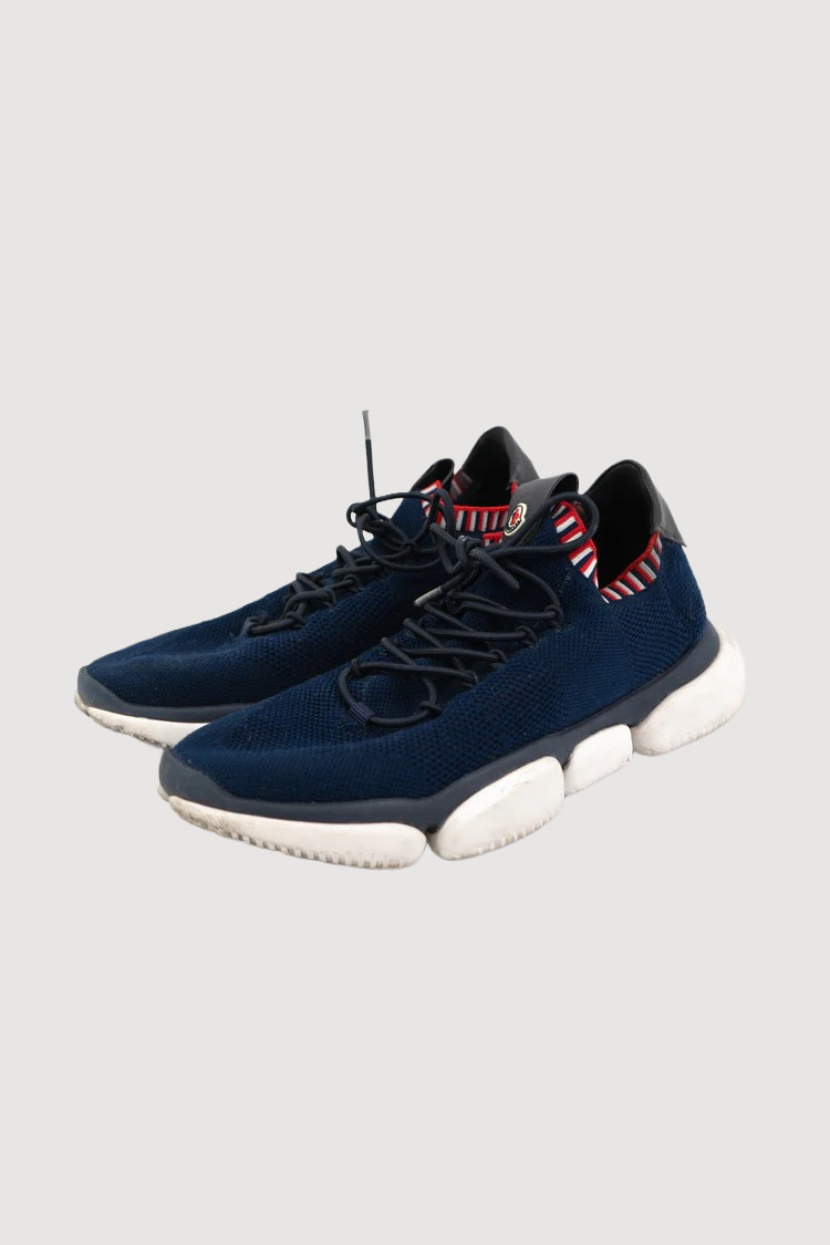 Moncler Bubble Sole Mesh Sneakers in Navy