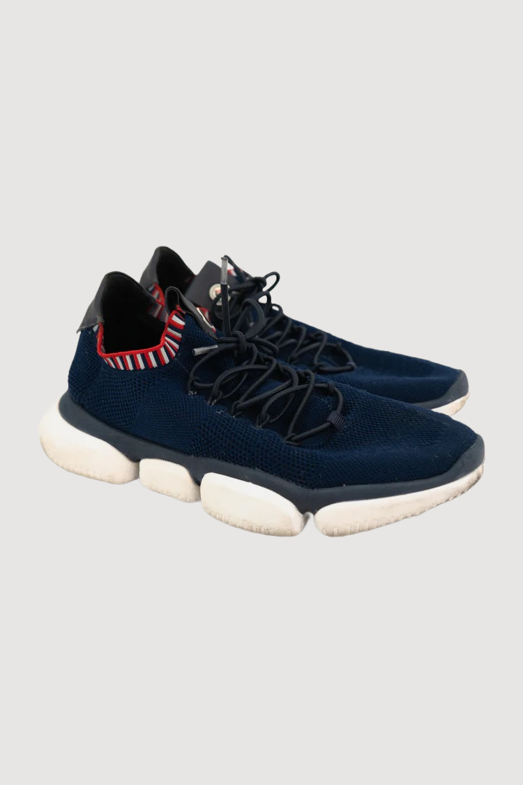Moncler Bubble Sole Mesh Sneakers in Navy