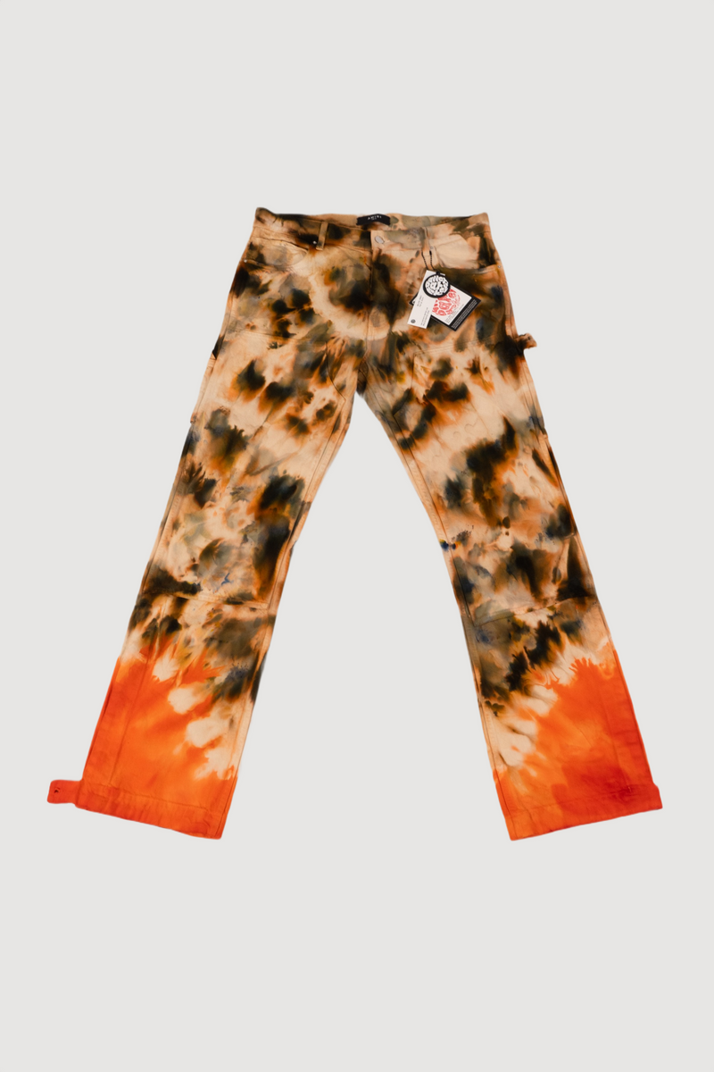 Amiri Double Knee Tie-dye Carpenter Pants