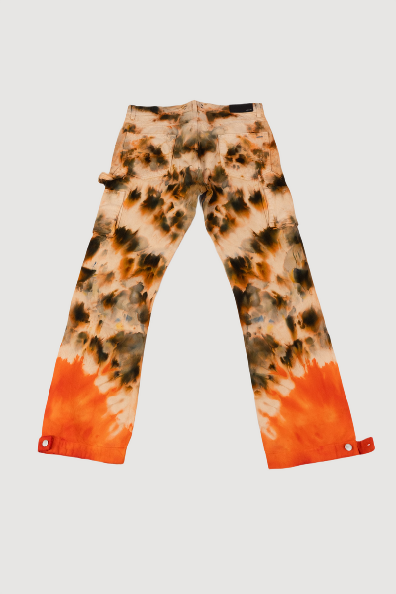 Amiri Double Knee Tie-dye Carpenter Pants