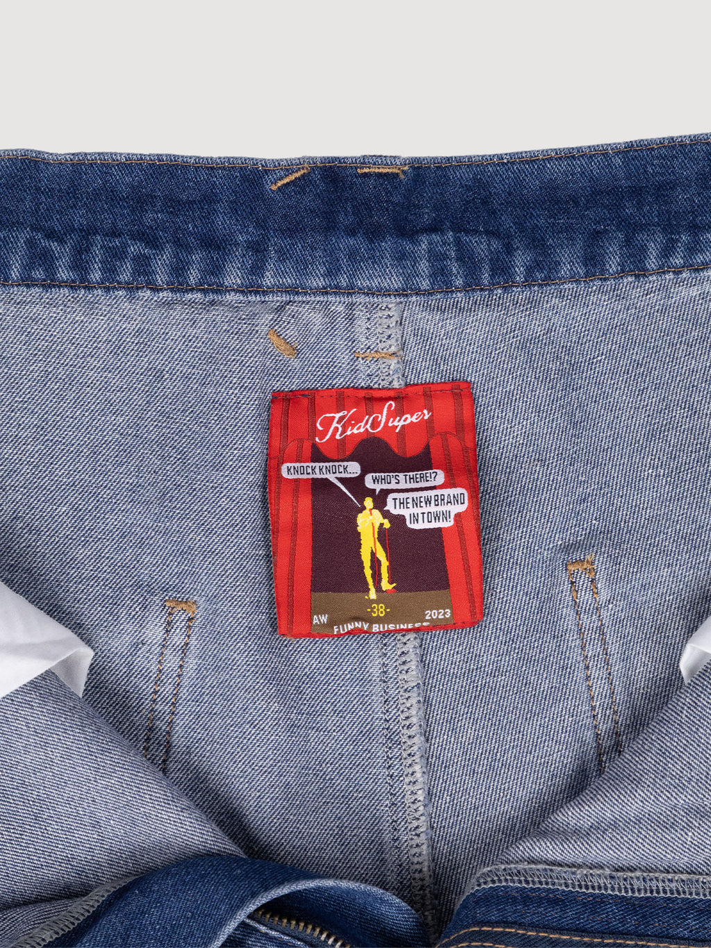 KidSuper Studios Fire Escape Embroidered Jeans