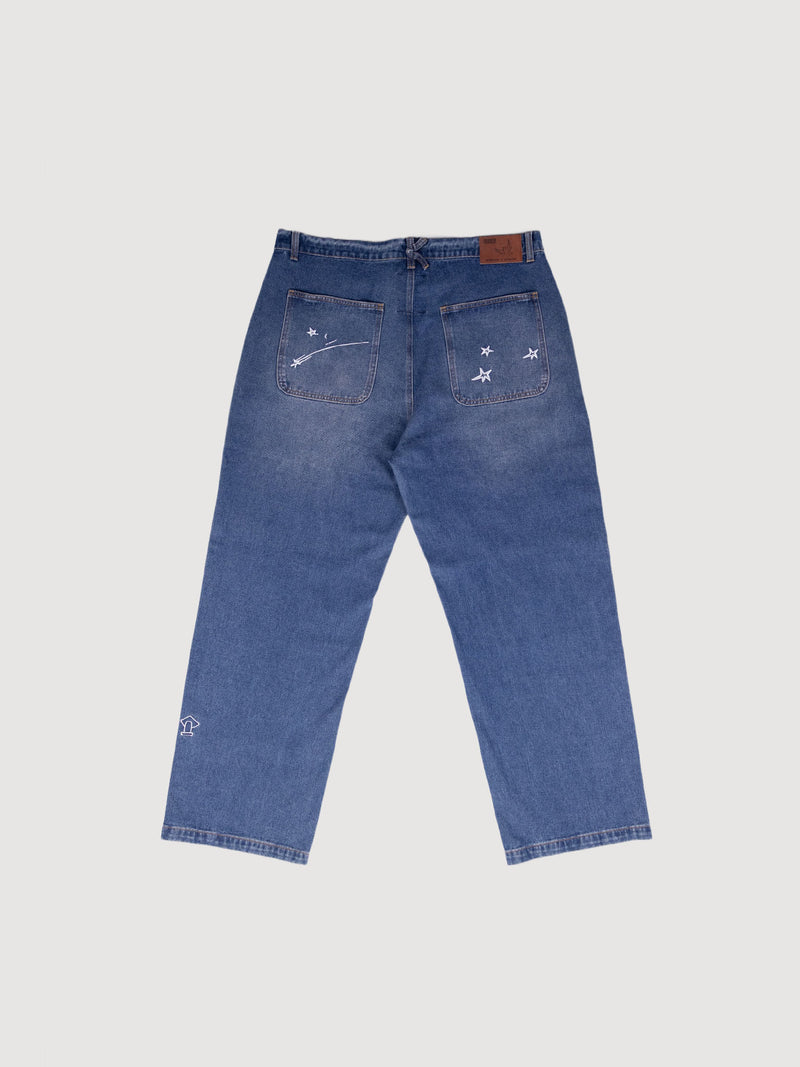 KidSuper Studios Fire Escape Embroidered Jeans