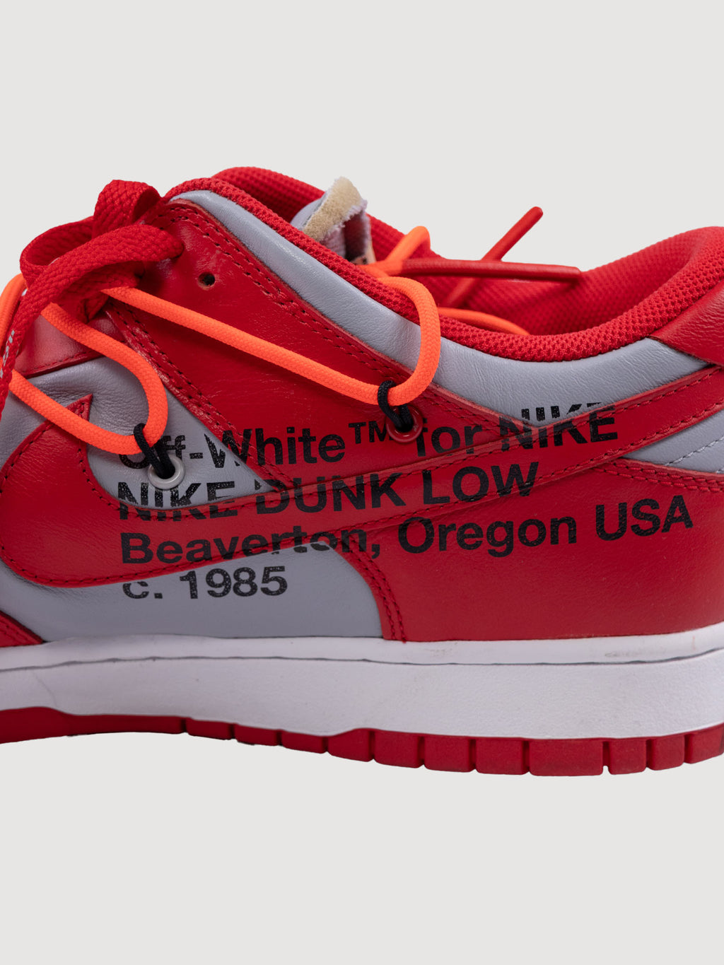 Nike Dunk Low Off-White University Red