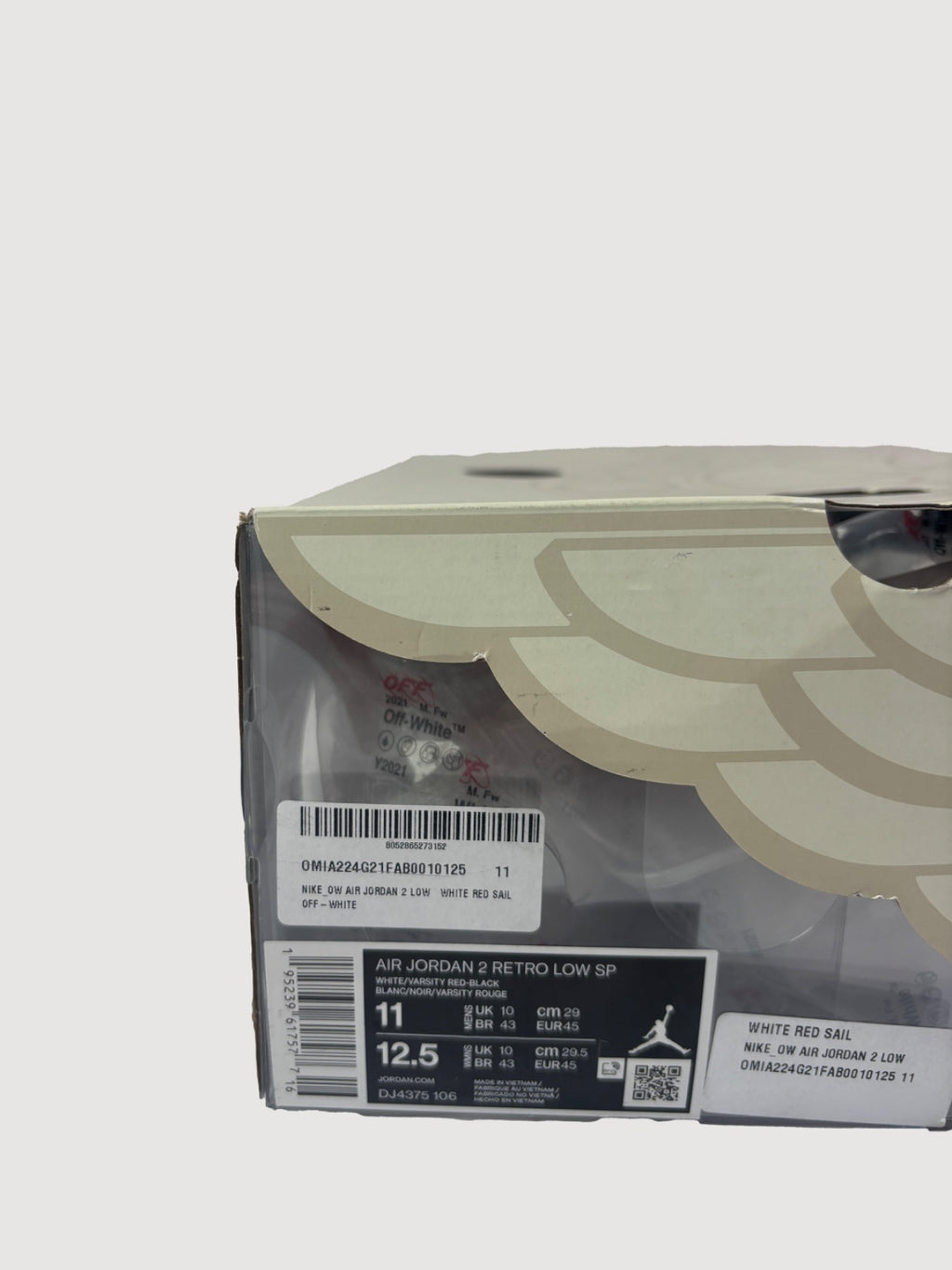 Air Jordan 2 Retro Low SP Off-White Red
