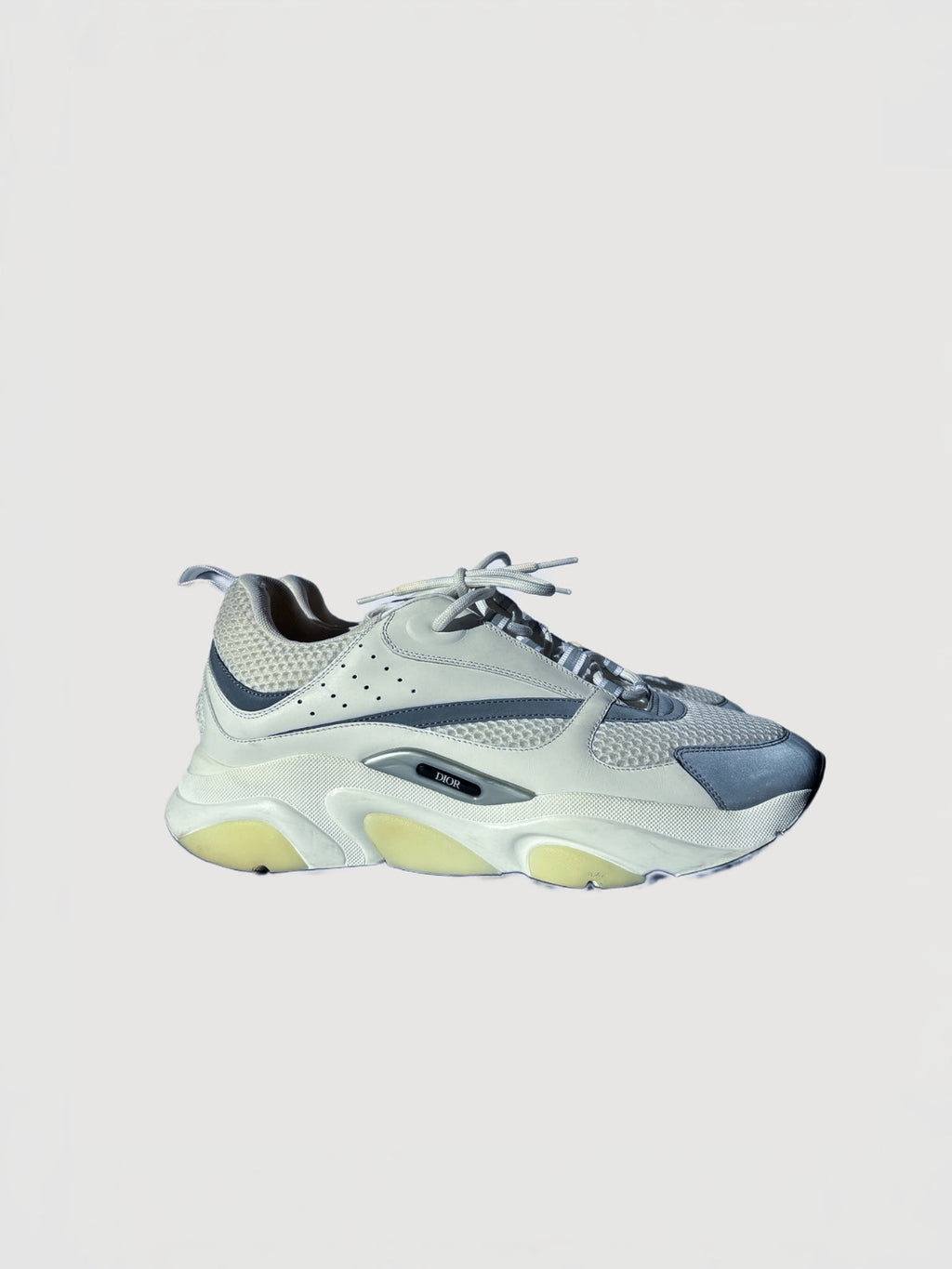 Dior B22 leather low sneakers white