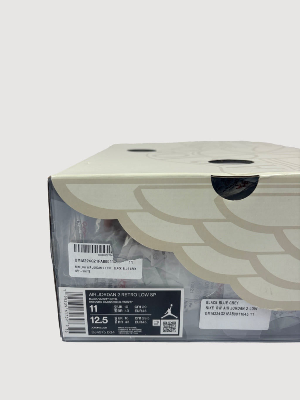 Air Jordan 2 Retro Low SP Off-White Black Blue