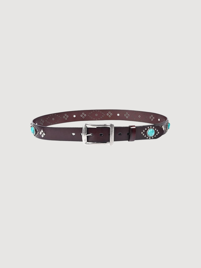 Studded Genuine Leather Rivet Punck Rock Gothic Jeans Belt