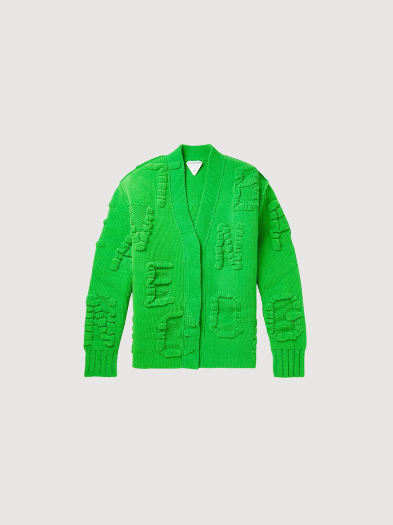 Bottega Veneta Green Chenille cardigan