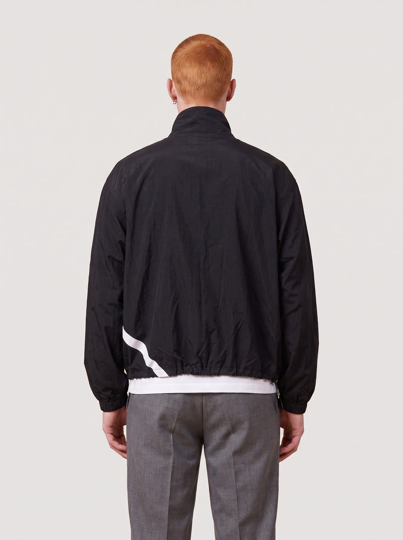 Acne Studios Orlandox Ripstop Technical Jacket Black on model, back