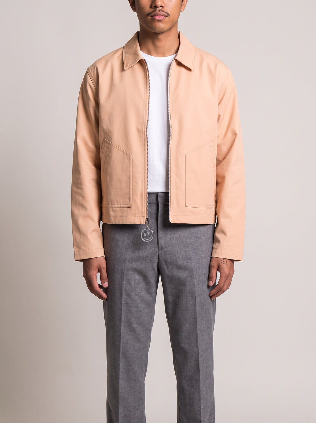 Nike Jordan x J Balvin Woven Jacket on model, front