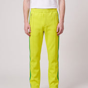 Bottega Veneta Double Technical Fabric Trousers Green on model, front