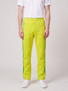 Bottega Veneta Double Technical Fabric Trousers Green on model, front
