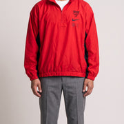 Nike Chicago Bulls Vintage Half-Zip Windbreaker on model, front