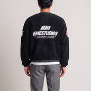 Eme Studios CPH Shadow Bottle Cardigan XS op model, achterkant