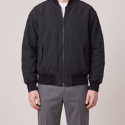 NN.07 Black Bomber Jacket M op model, voorkant
