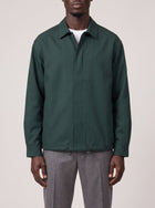 OAMC System Shirt Jacket Green L on model, front
