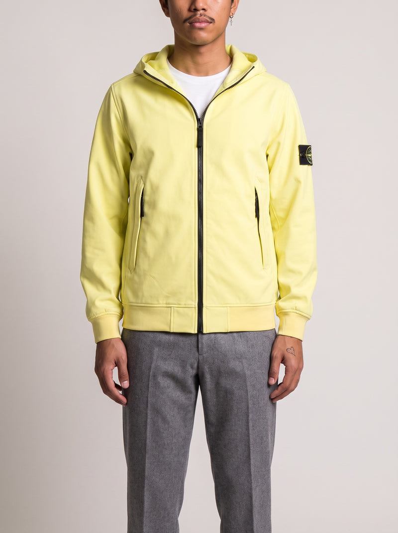 Stone Island Soft Shell-R Jacket S on model, front