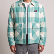 Tommy Jeans Buffalo Check Jacket on model, front