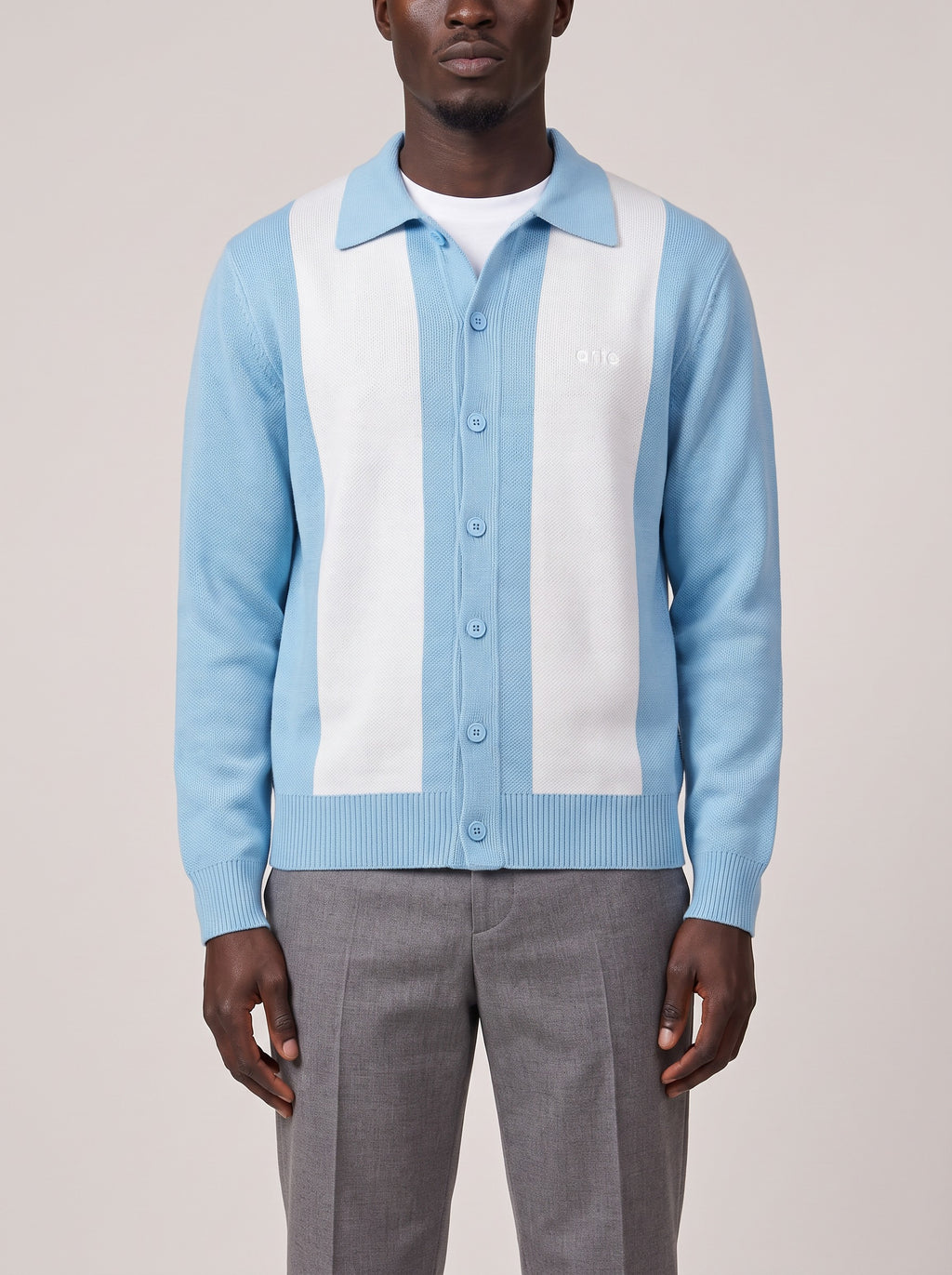 Arte Antwerp Keler Stripe Cardigan, worn