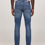 Slim Jeans Dark Blue on model, back