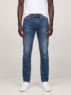 Slim Jeans Dark Blue on model, front