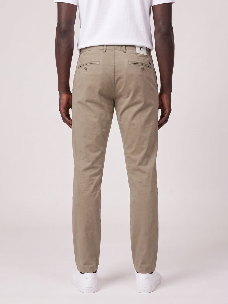 PT Torino by Ogér Slim Fit Chino Trousers on model, back