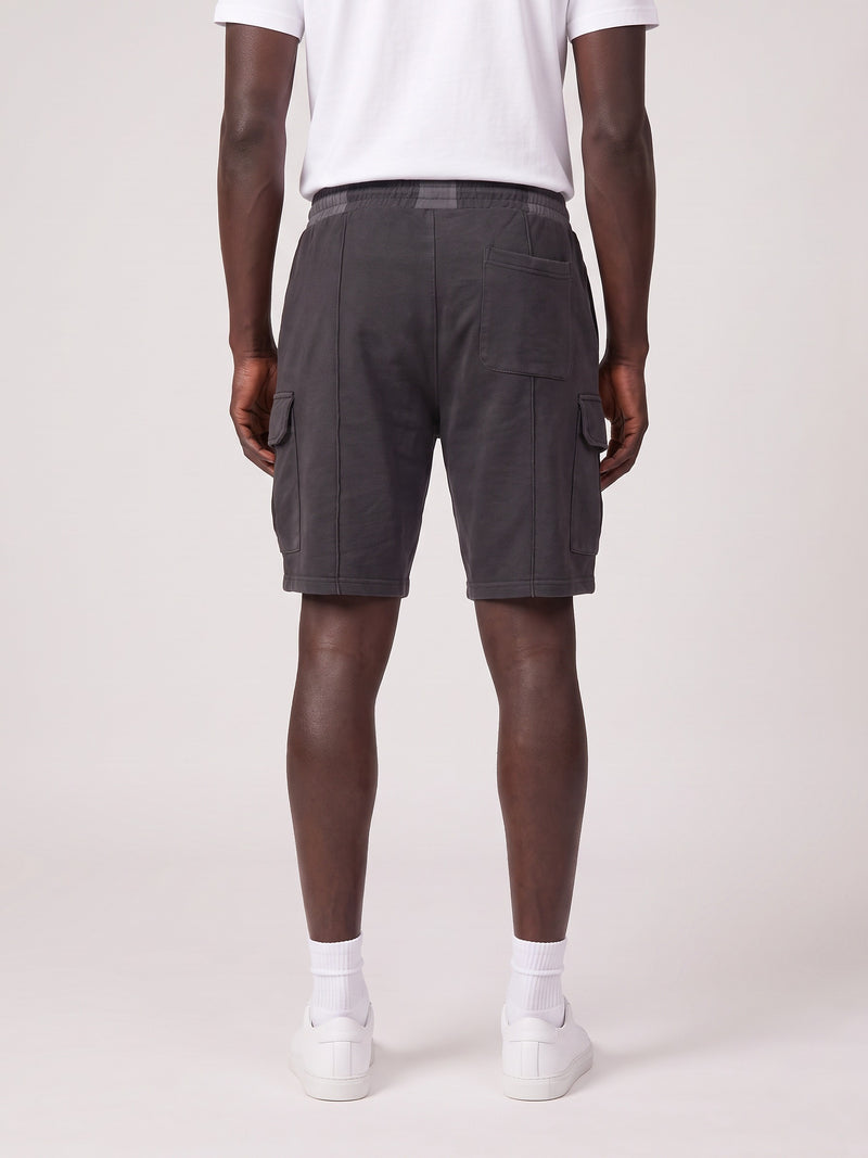 Sort Jersey Beyaz on model, back