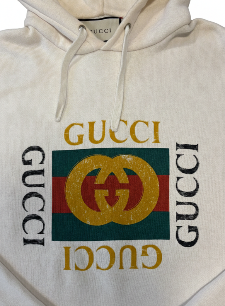 Gucci Vintage Logo Hoodie - Off-White